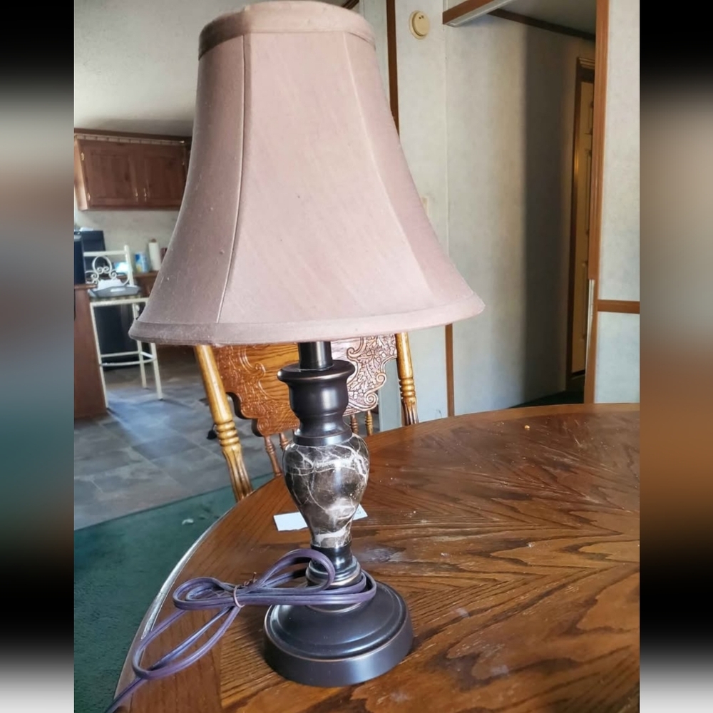 Elegant Table Lamp with Marble Base